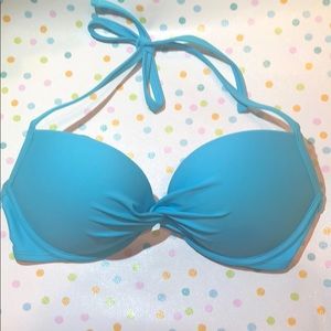 Aerie bright blue push up halter bikini 💙